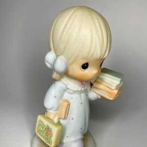 Vintage Precious Moments Growing in Grace Age 5 Blonde Figurine